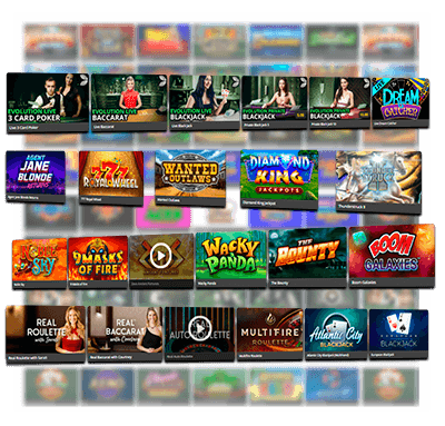 Variety of popular online games at Royal Vegas casino