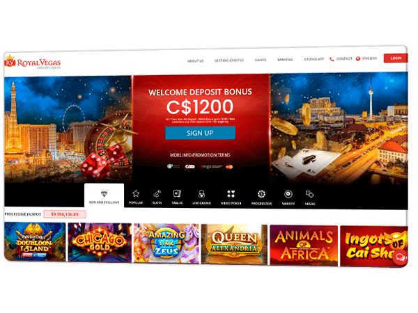 Information about Royal Vegas online casino service in Canada