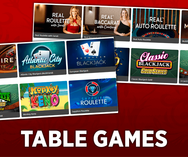 Popular Online table games at Royal Vegas